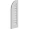 Ekena Millwork Quarter Round Top Left Surface Mount PVC Gable Vent w/ 3-1/2"W x 1"P Standard Frame, 12"W x 32"H GVPQL12X3201SF - alternate 5